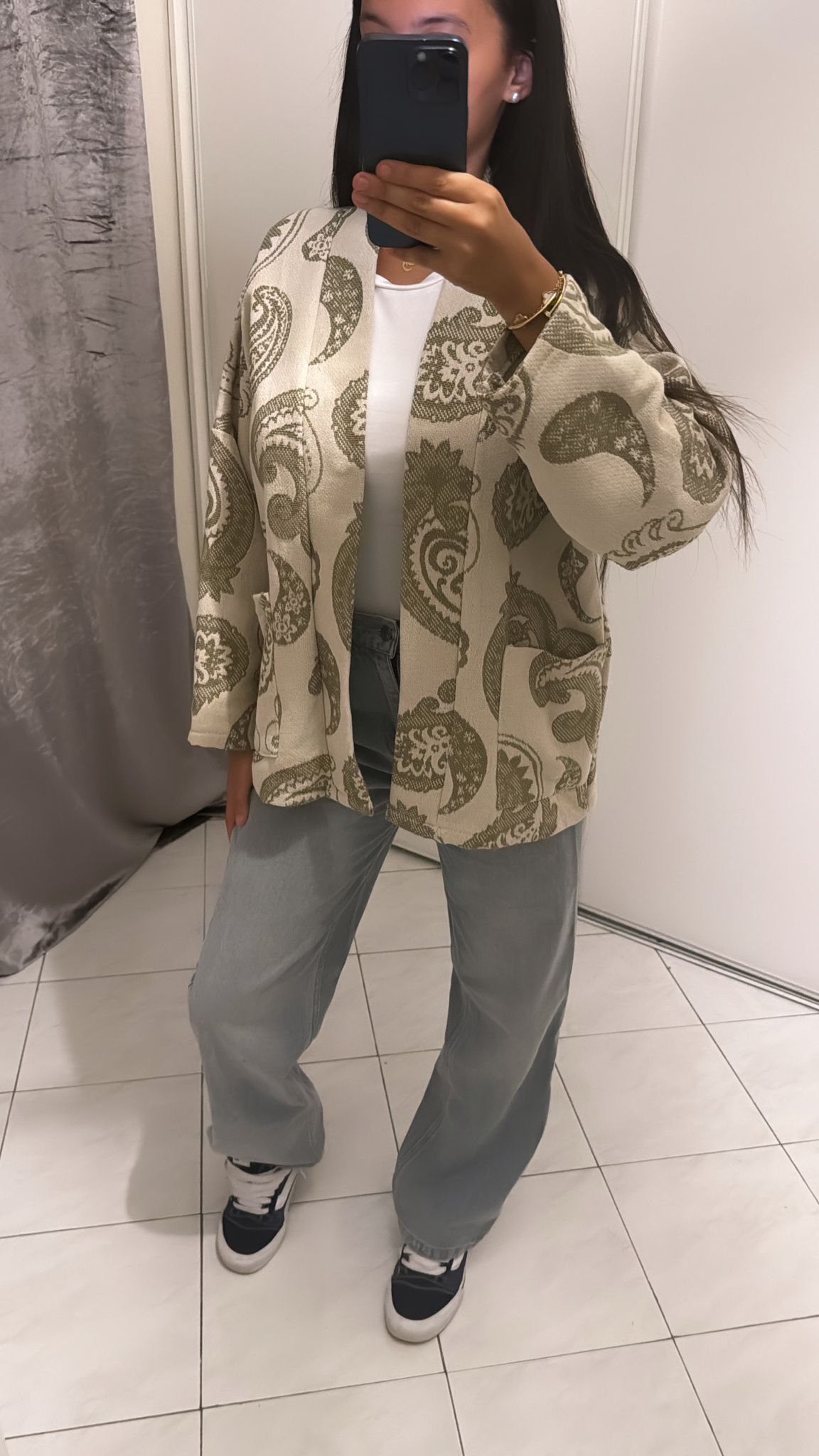 Vestes à motif vert