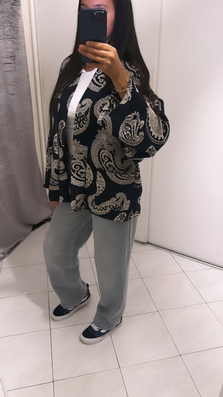 Vestes à motif bleu marine