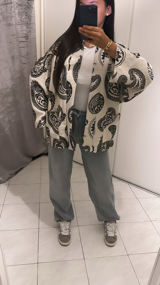 Vestes à motif blanche